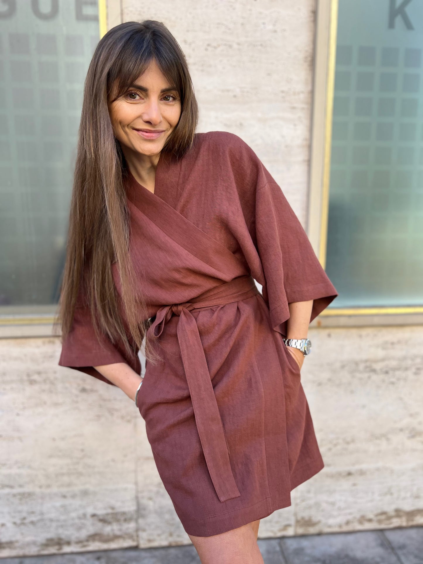 osaka linen dress