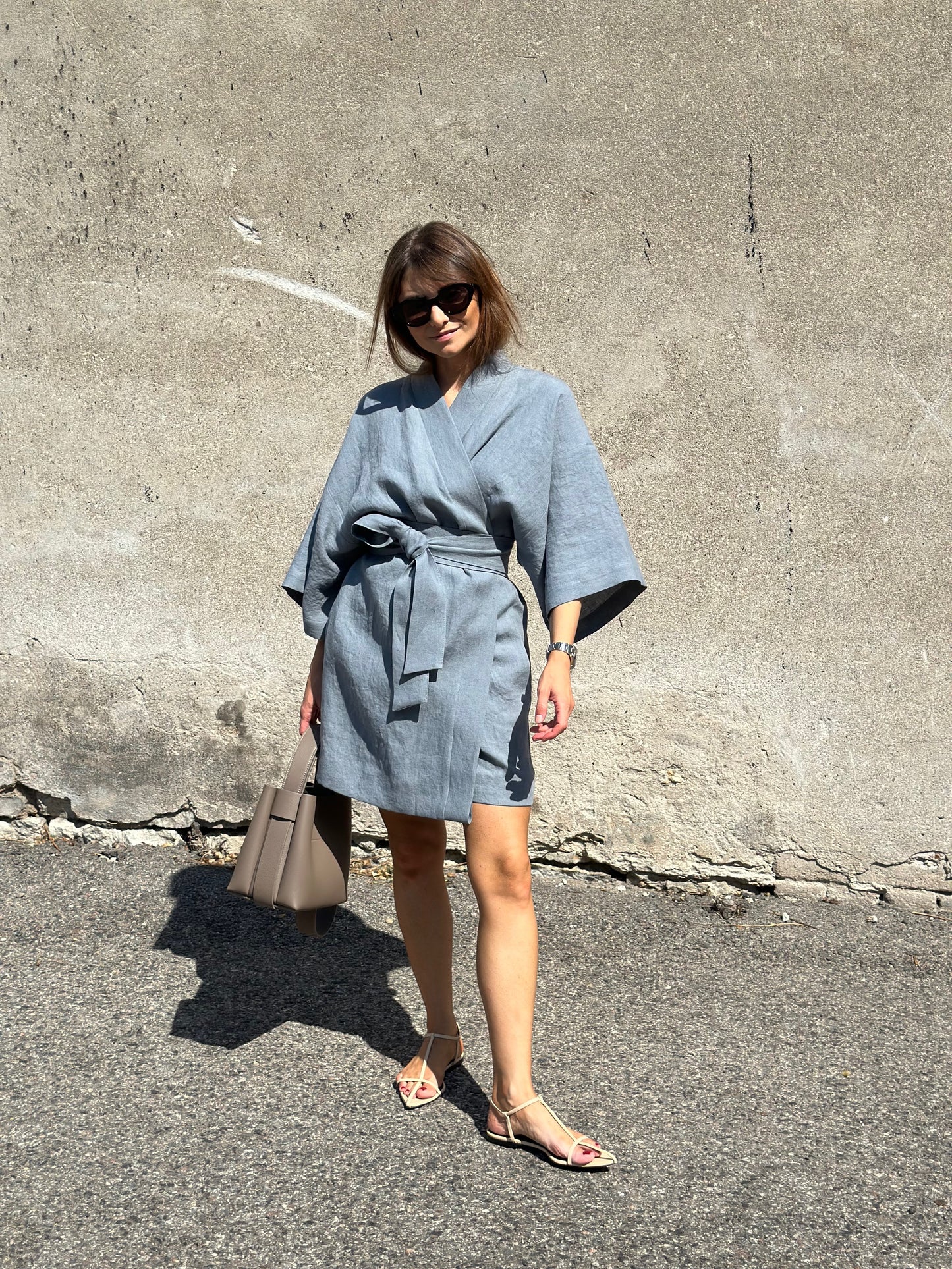 osaka linen dress