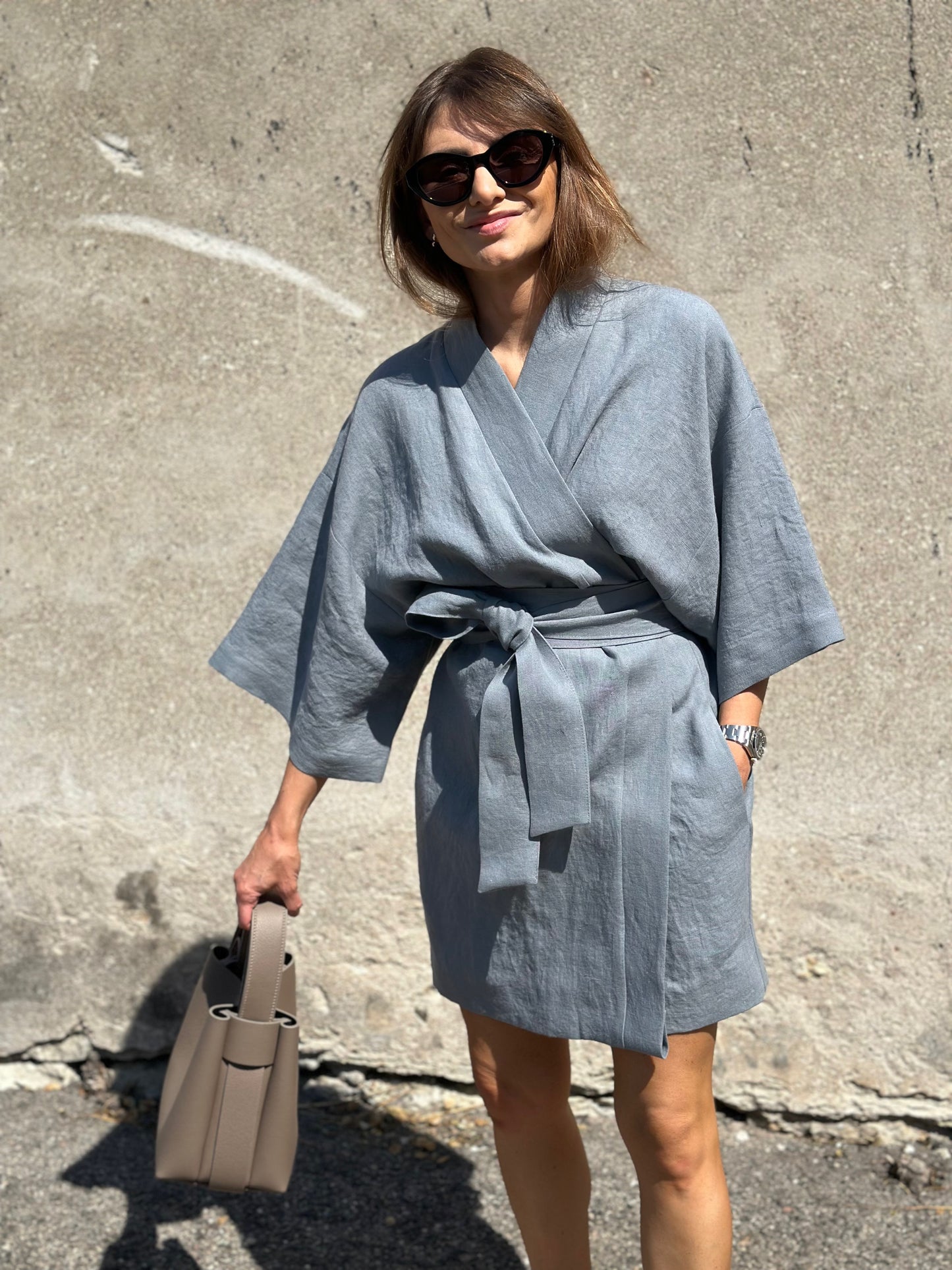 osaka linen dress